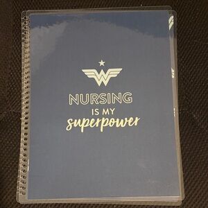 Erin Condren Navy Blue "Nursing Is My Superpower" 7x9 planner Cover
